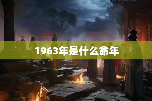 1963年是什么命年