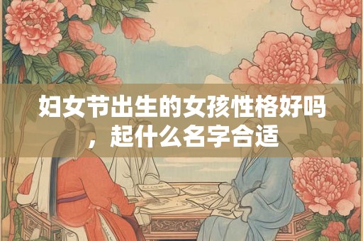 妇女节出生的女孩性格好吗,起什么名字合适 妇女节出生的女孩性格好吗,起什么名字合适