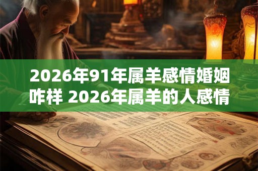 2026年91年属羊感情婚姻咋样 2026年属羊的人感情和婚姻情况如何