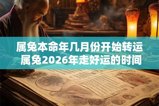属兔本命年几月份开始转运 属兔2026年走好运的时间