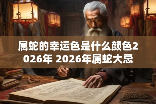 属蛇的幸运色是什么颜色2026年 2026年属蛇大忌