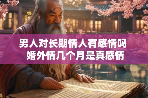 男人对长期情人有感情吗  婚外情几个月是真感情