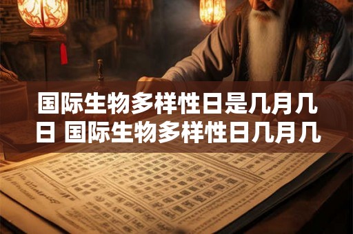 国际生物多样性日是几月几日 国际生物多样性日几月几日