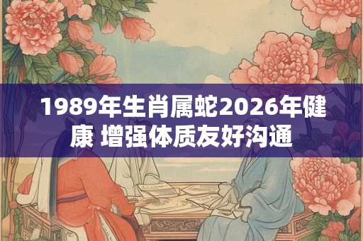 1989年生肖属蛇2026年健康 增强体质友好沟通