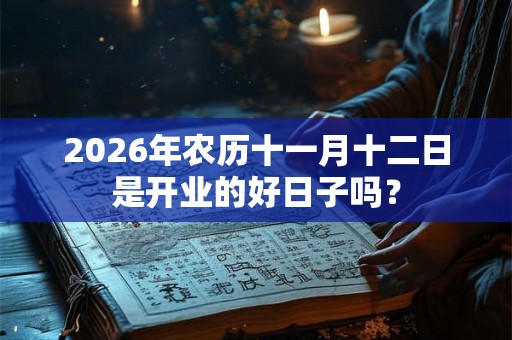2026年农历十一月十二日是开业的好日子吗？