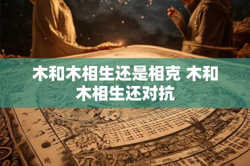 木和木相生还是相克 木和木相生还对抗