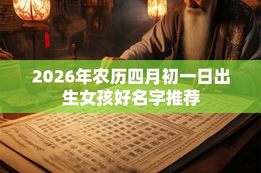 2026年农历四月初一日出生女孩好名字推荐