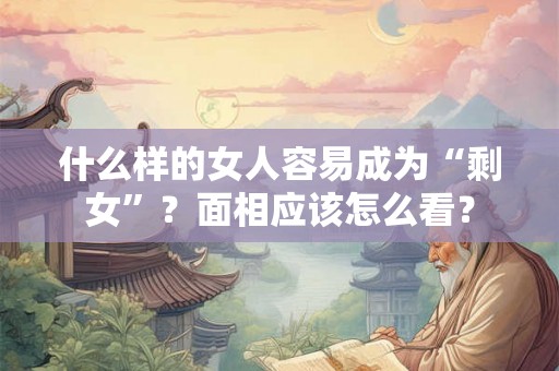 什么样的女人容易成为“剩女”？面相应该怎么看？