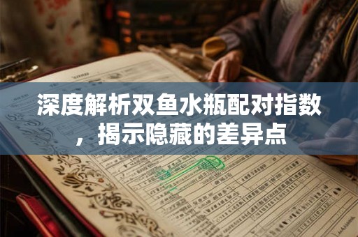 深度解析双鱼水瓶配对指数，揭示隐藏的差异点