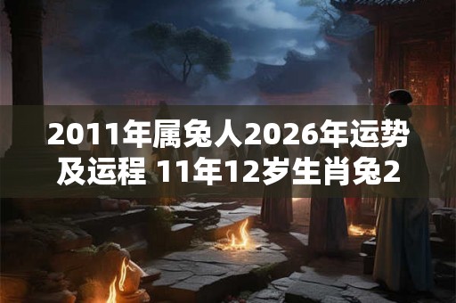 2011年属兔人2026年运势及运程 11年12岁生肖兔2026年每月运势