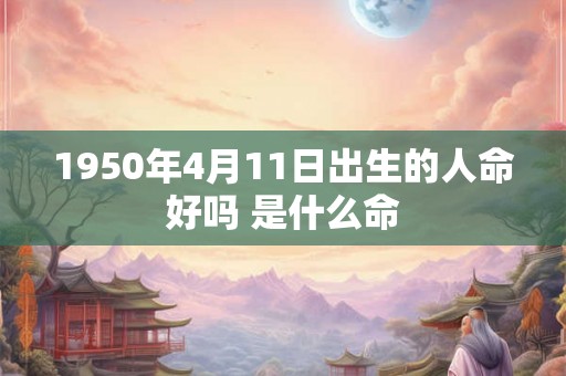 1950年4月11日出生的人命好吗 是什么命