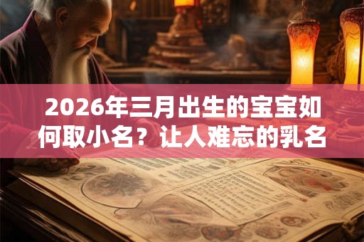 2026年三月出生的宝宝如何取小名？让人难忘的乳名