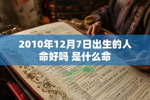 2010年12月7日出生的人命好吗 是什么命 2010年12月7日出生的人命好吗 是什么命