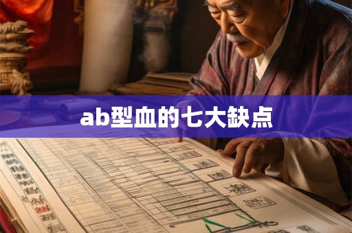ab型血的七大缺点