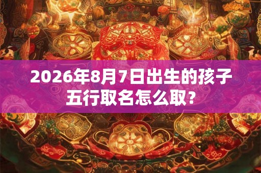2026年8月7日出生的孩子五行取名怎么取？