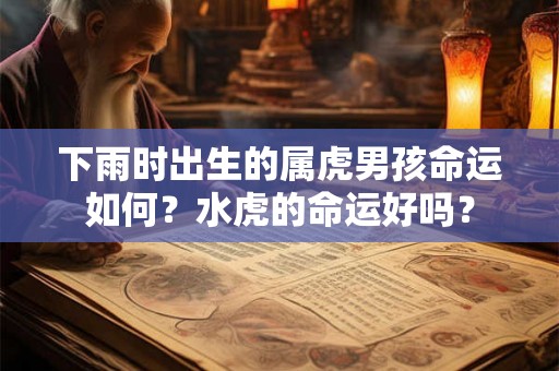 下雨时出生的属虎男孩命运如何？水虎的命运好吗？