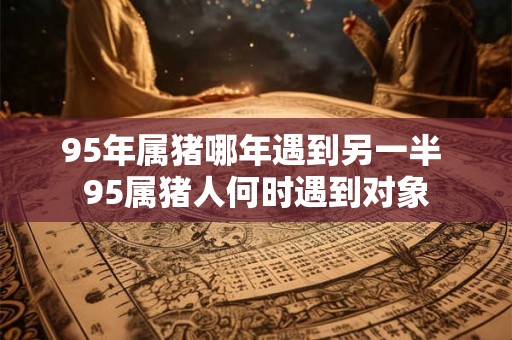 95年属猪哪年遇到另一半 95属猪人何时遇到对象 95年属猪哪年遇到另一半 95属猪人何时遇到对象