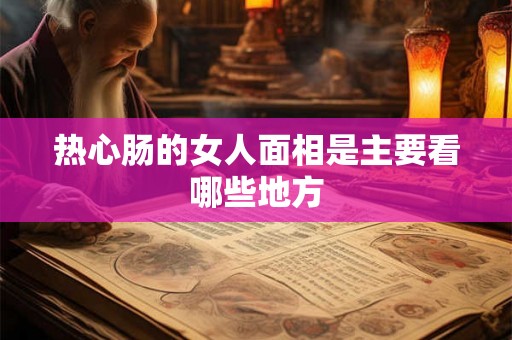 热心肠的女人面相是主要看哪些地方 热心肠的女人面相是主要看哪些地方