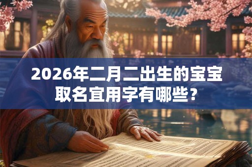 2026年二月二出生的宝宝取名宜用字有哪些？