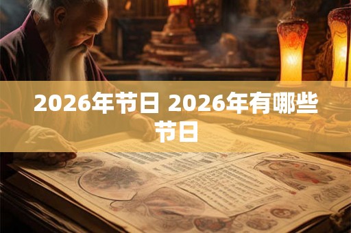 2026年节日 2026年有哪些节日