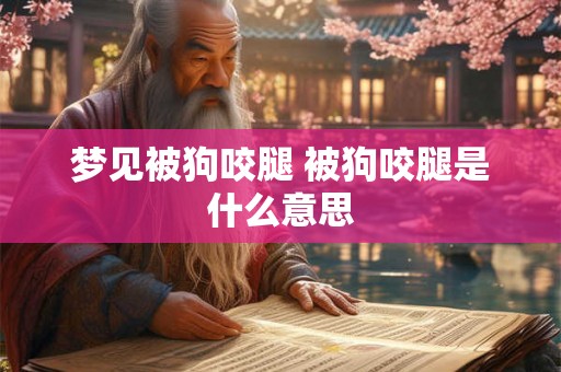 梦见被狗咬腿 被狗咬腿是什么意思