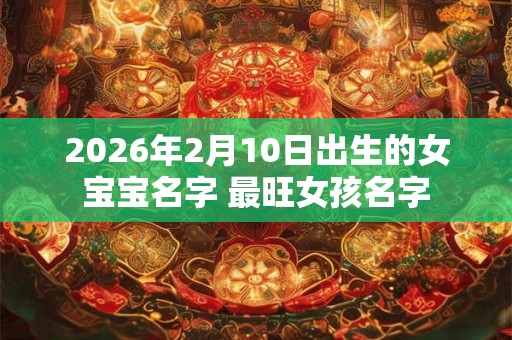 2026年2月10日出生的女宝宝名字 最旺女孩名字