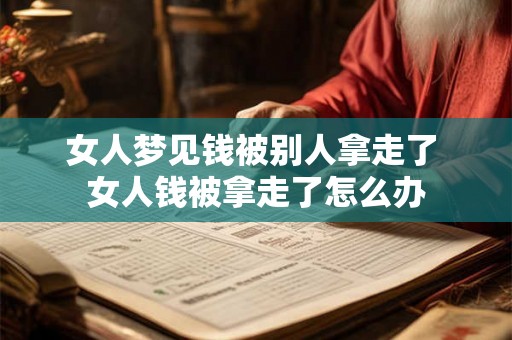 女人梦见钱被别人拿走了 女人钱被拿走了怎么办 女人梦见钱被别人拿走了 女人钱被拿走了怎么办