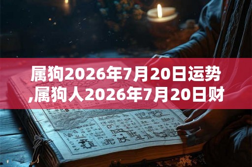 属狗2026年7月20日运势,属狗人2026年7月20日财运,生肖狗2026年7月20日运势 属狗2026年7月20日运势,属狗人2026年7月20日财运,生肖狗2026年7月20日运势