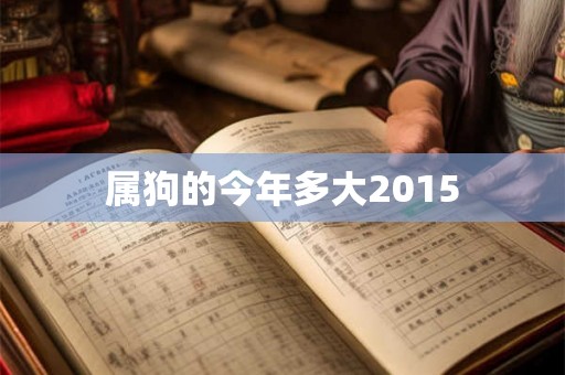 属狗的今年多大2015