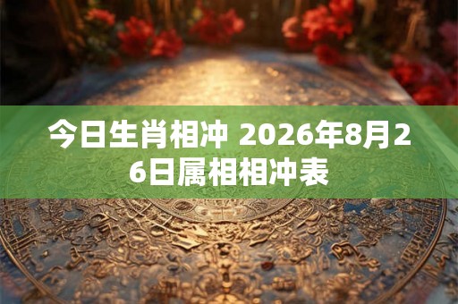 今日生肖相冲 2026年8月26日属相相冲表 今日生肖相冲 2026年8月26日属相相冲表