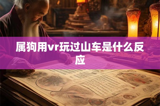 属狗用vr玩过山车是什么反应 属狗用vr玩过山车是什么反应