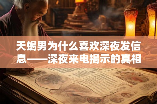 天蝎男为什么喜欢深夜发信息——深夜来电揭示的真相