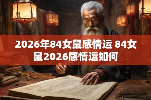 2026年84女鼠感情运 84女鼠2026感情运如何