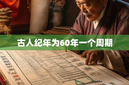 古人纪年为60年一个周期