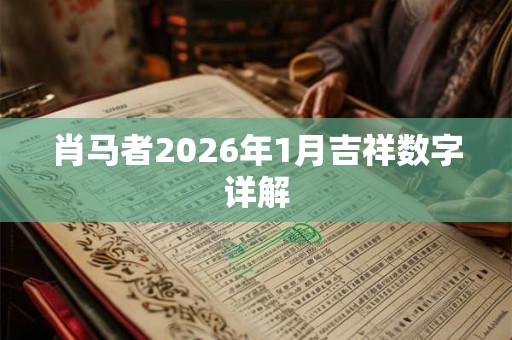 肖马者2026年1月吉祥数字详解 肖马者2026年1月吉祥数字详解