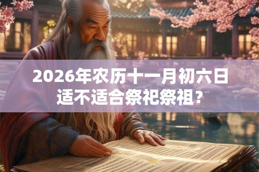 2026年农历十一月初六日适不适合祭祀祭祖? 2026年农历十一月初六日适不适合祭祀祭祖?