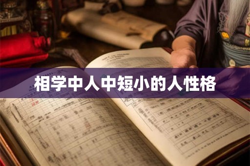 相学中人中短小的人性格