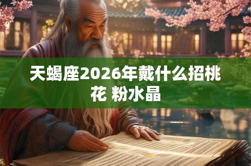 天蝎座2026年戴什么招桃花 粉水晶
