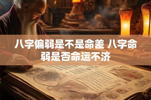 八字偏弱是不是命差 八字命弱是否命运不济 八字偏弱是不是命差 八字命弱是否命运不济
