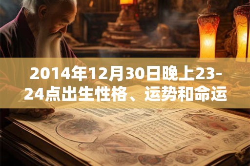 2014年12月30日晚上23-24点出生性格、运势和命运