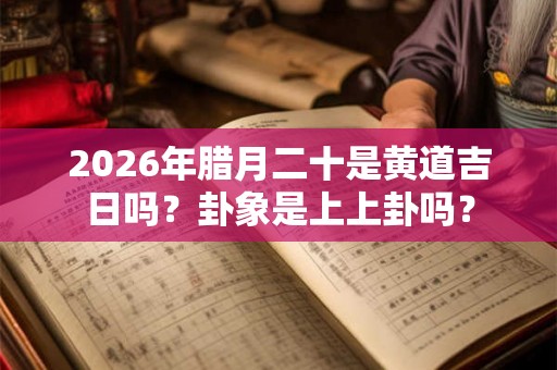 2026年腊月二十是黄道吉日吗？卦象是上上卦吗？