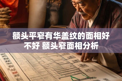 额头平窄有华盖纹的面相好不好 额头窄面相分析