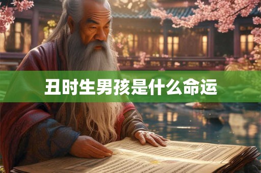 丑时生男孩是什么命运