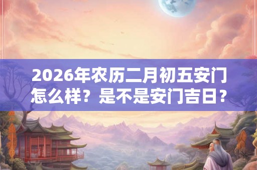 2026年农历二月初五安门怎么样？是不是安门吉日？