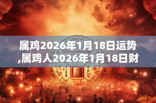属鸡2026年1月18日运势,属鸡人2026年1月18日财运,生肖鸡2026年1月18日运势