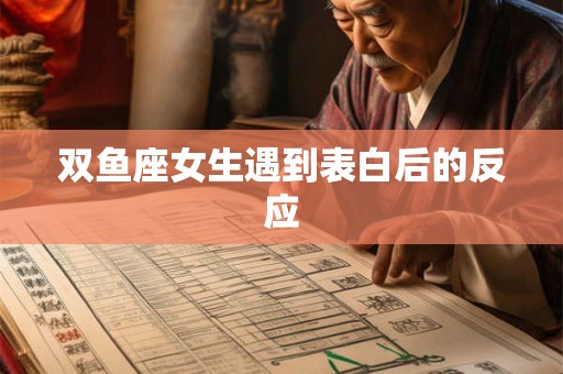 双鱼座女生遇到表白后的反应 双鱼座女生遇到表白后的反应