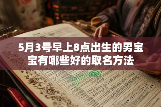 5月3号早上8点出生的男宝宝有哪些好的取名方法