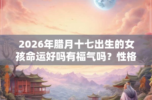 2026年腊月十七出生的女孩命运好吗有福气吗？性格如何？