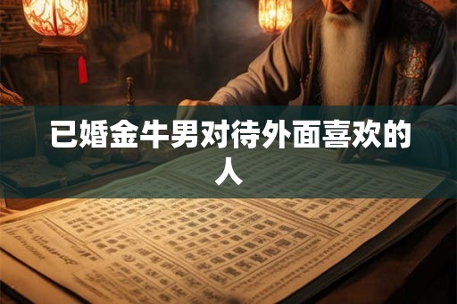 已婚金牛男对待外面喜欢的人 已婚金牛男对待外面喜欢的人