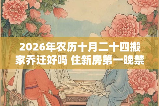 2026年农历十月二十四搬家乔迁好吗 住新房第一晚禁忌 2026年农历十月二十四搬家乔迁好吗 住新房第一晚禁忌